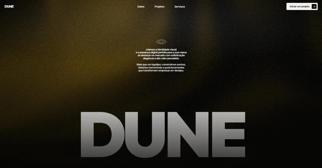 Projeto conceitual Dune Agência
