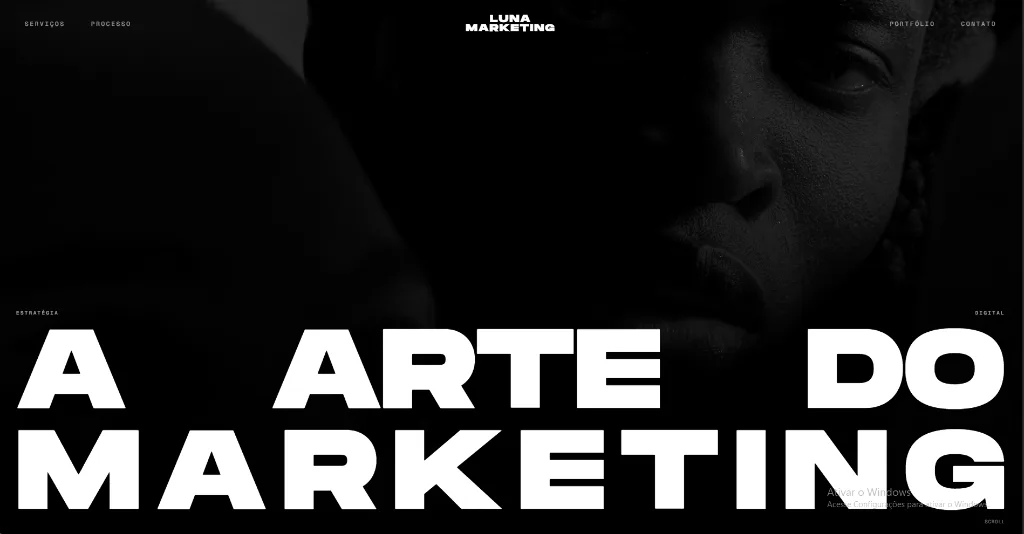 Projeto conceitual Luna Marketing